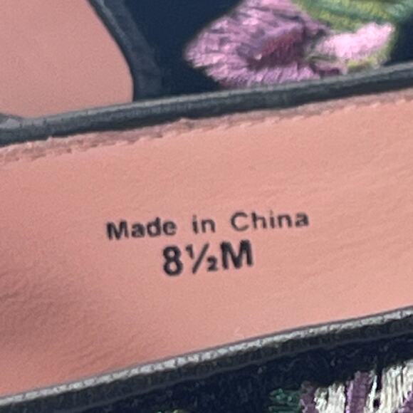 Kate Spade Swinton Floral Embroidered Velvet Ballet Flats Loafers Women's 8.5 M - Picture 10 of 10